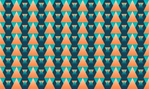 Abstract seamless geometric pattern of diamonds and triangulars 스톡 일러스트