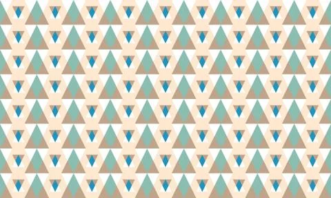 Abstract seamless geometric pattern of diamonds and triangulars 스톡 일러스트