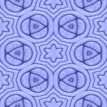 Abstract seamless geometric pattern, engraved embroidery design Stock-Illustration