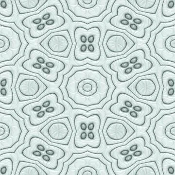 Abstract seamless geometric pattern, engraved embroidery design Stock-Illustration