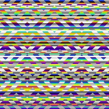 Abstract seamless geometric pattern. Geometric vector image. Symmetric patter Illustrazione stock