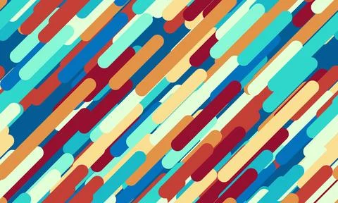 Abstract seamless geometric pattern. Horizontal vector image. Stock Illustration