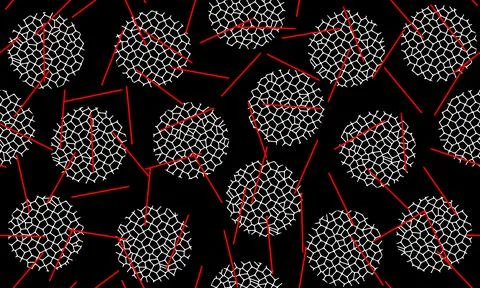 Abstract seamless geometric pattern. Horizontal vector image. イラスト素材