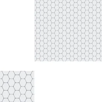 Abstract seamless geometric pattern of light gray hexagons. Stock Illustration