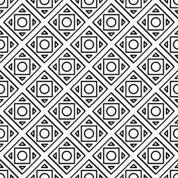 Abstract seamless geometric pattern with square elements. Simple mosaic textu Stock-Illustration