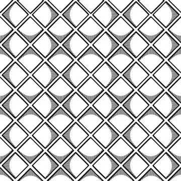 Abstract seamless geometric pattern with square elements. Simple mosaic textu Illustrazione stock