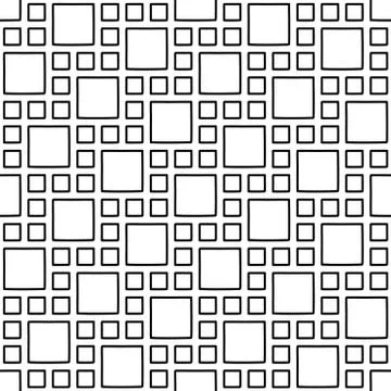 Abstract seamless geometric pattern with square elements. Simple mosaic textu Stock Illustration