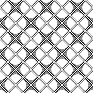 Abstract seamless geometric pattern with square elements. Simple mosaic textu Illustrazione stock