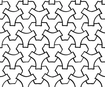 Abstract seamless geometric pattern with triangular elements. Simple mosaic Stock Illustration