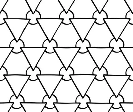 Abstract seamless geometric pattern with triangular elements. Simple mosaic Illustrazione stock