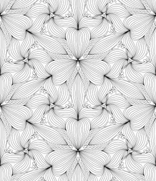 Abstract seamless geometric pattern, vector illustration. Stock Illustration