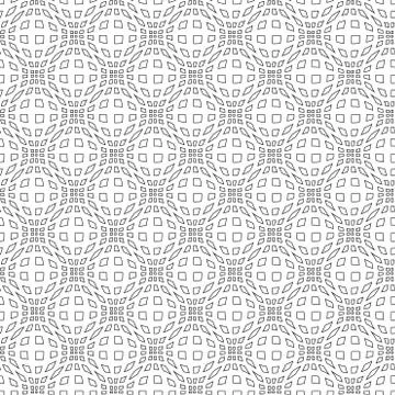 Abstract seamless geometric pattern with weave ornament. Wavy distorted texture Stock-Illustration