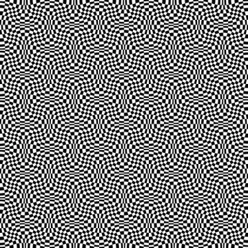 Abstract seamless geometric pattern with weave ornament. Linear wavy texture Stock-Illustration