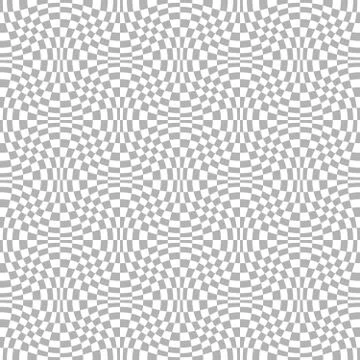 Abstract seamless geometric pattern with weave ornament. Wavy distorted texture Stock-Illustration