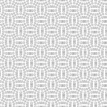 Abstract seamless geometric pattern with weave ornament. Wavy distorted texture Stock Illustration