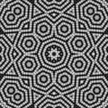 Abstract seamless geometric patterns background - Geometric pattern circle -  Stock Illustration