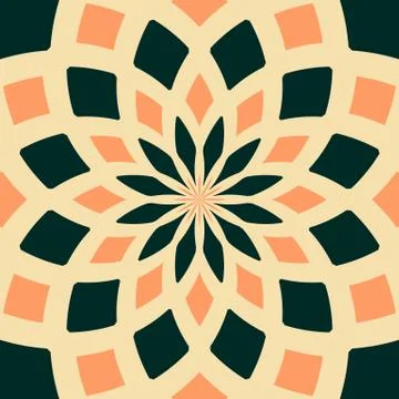 Abstract seamless geometric patterns. Kaleidoscope seamless Stock Illustration