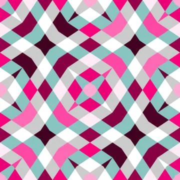 Abstract seamless geometric patterns. Kaleidoscope seamless Stock Illustration