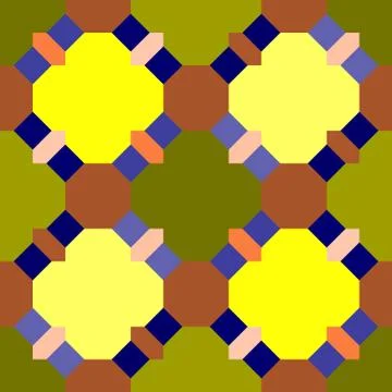 Abstract seamless geometric patterns. Kaleidoscope seamless Stock Illustration
