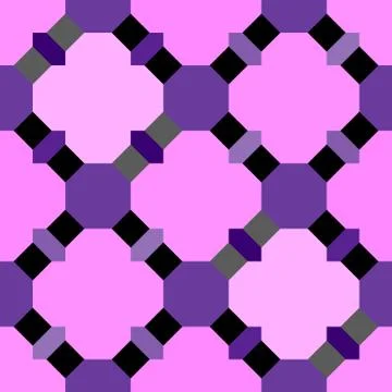 Abstract seamless geometric patterns. Kaleidoscope seamless Stock Illustration