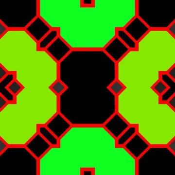 Abstract seamless geometric patterns. Kaleidoscope seamless Stock Illustration