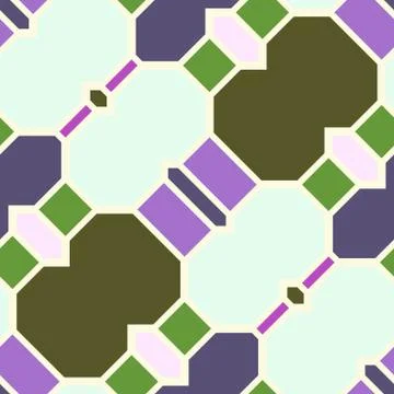 Abstract seamless geometric patterns. Kaleidoscope seamless Stock Illustration