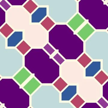 Abstract seamless geometric patterns. Kaleidoscope seamless Stock Illustration