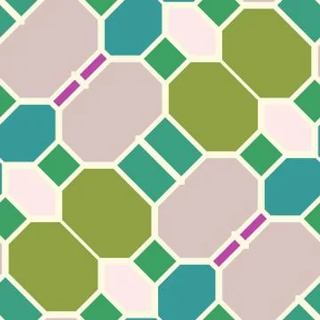 Abstract seamless geometric patterns. Kaleidoscope seamless Stock Illustration