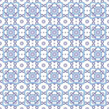 Abstract seamless geometric radial pattern background. Vector Stock Illustration
