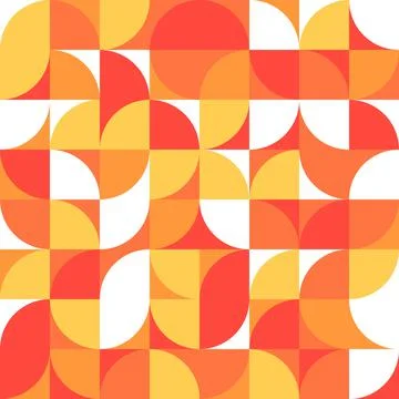 Abstract seamless geometric retro pattern Stock Illustration