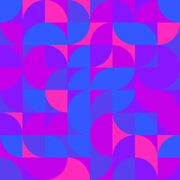 Abstract seamless geometric retro pattern Stock Illustration