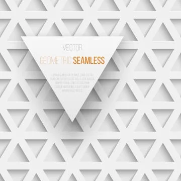 Abstract seamless geometric triangle pattern with shadow 스톡 일러스트