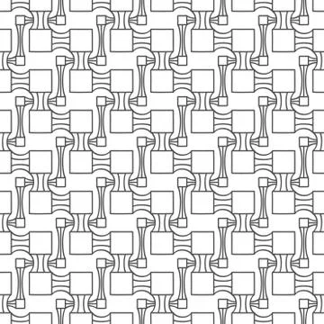 Abstract seamless geometric two levels pattern. Simple mosaic texture backgro Stock-Illustration