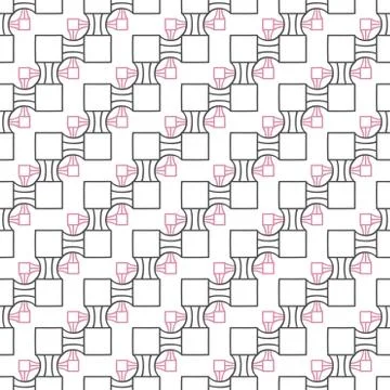 Abstract seamless geometric two levels pattern. Simple mosaic texture backgro Stock-Illustration