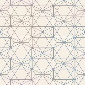 Abstract Seamless Geometric Vector Hexagon Pattern. Mesh background seamless  Stock Illustration