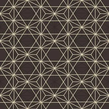 Abstract Seamless Geometric Vector Hexagonal Pattern. 스톡 일러스트