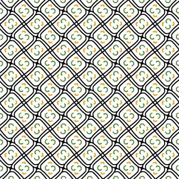 Abstract seamless geometrical pattern, digital illustration, background. Stock Illustration