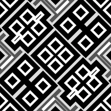 Abstract seamless geometrical pattern Stock Illustration