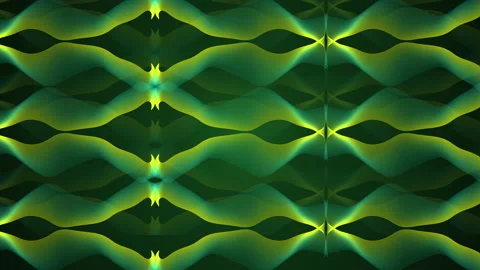 Abstract seamless green waves background in 4k video. Stockbeeldmateriaal 146889605