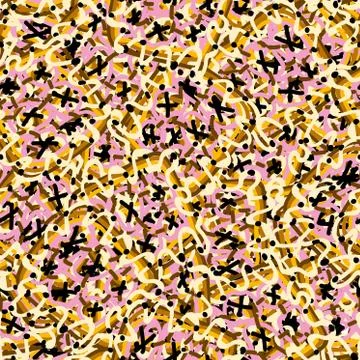 Abstract seamless grunge geometric pattern. Textured repeated print for fashi Stock Illustration
