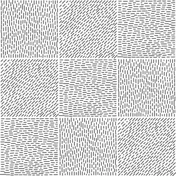 Abstract seamless hand drawn black tiny striped sketched vector pattern Stock Illustration