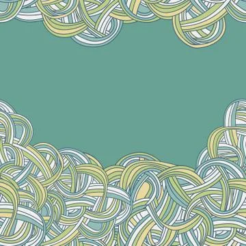 Abstract seamless hand-drawn border Stock Illustration