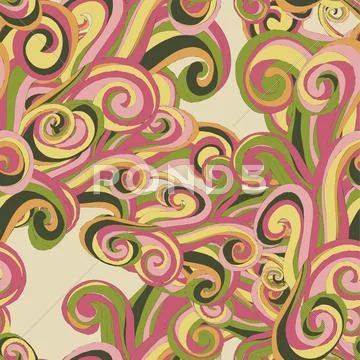 Abstract seamless hand-drawn pattern. Stockillustratie