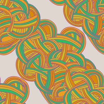 Abstract seamless hand-drawn pattern. Stock Illustration