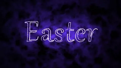 Abstract Seamless Happy Easter.  Easter holiday on a black background. Stock Footage 168169314
