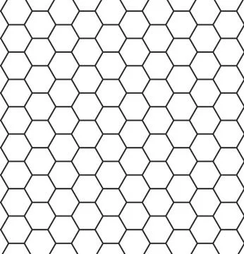 Abstract seamless hexagon pattern. Vector illustration Stock Illustration