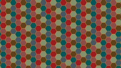 Abstract seamless hexagon pattern vector illustration イラスト素材