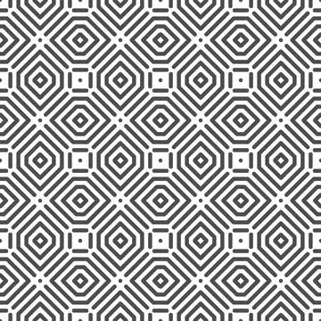 Abstract seamless hexagonal dot square shapes pattern Illustration