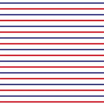 Abstract Seamless Horizontal striped pattern with red, blue and white stripes Stock Illustration