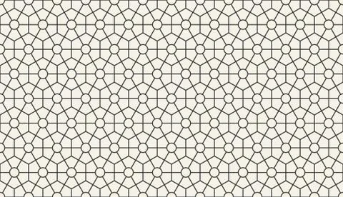 Abstract seamless islamic geometric pattern Stock Illustration
